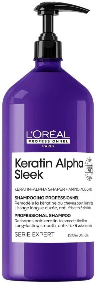 L'OREAL PROFESSIONNEL KERATIN ALPHA SLEEK SHAMPOO