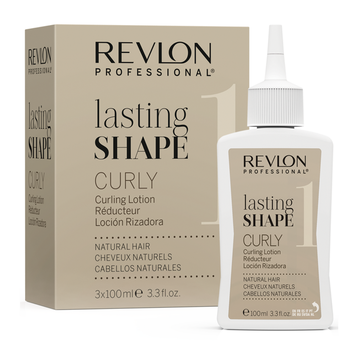 REVLON PROFESSIONAL LASTING SHAPE CURLY NATURAL HAIR 100ML (X3)