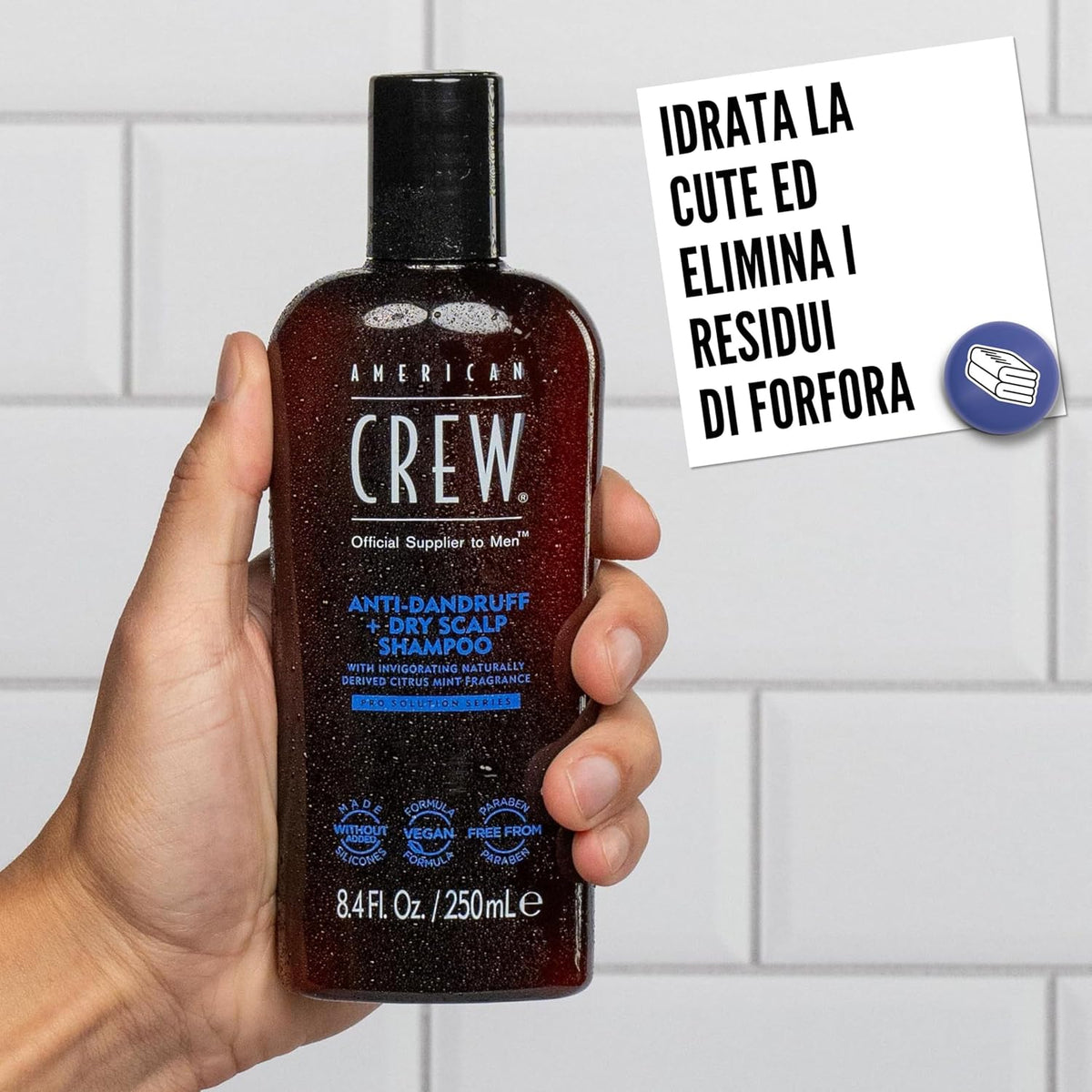 AMERICAN CREW ANTI-DANDRUFF + DRY SCALP SHAMPOO 250ML