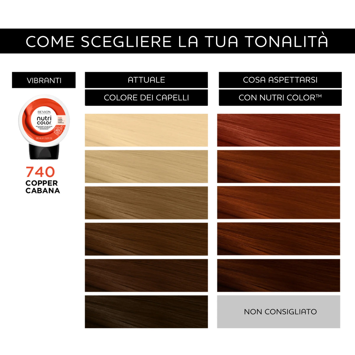 REVLON PROFESSIONAL NUTRICOLOR 740 COPPER CABANA
